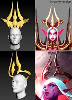 Soraka Nightbringer Crown from League of Legends | 3D