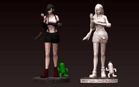 tifa lockhart - final fantasy 7 - 3d print figurine statue | 3D