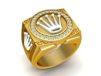 2113 Diamond Rolex Ring  | 3D