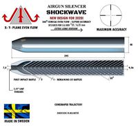 Silencer SHOCKWAVE extra long 25 | 3D