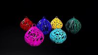set of christmas balls | 3D