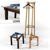 LEAN, coat rack &amp; side table