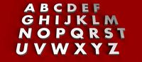 AHARONI  Font uppercase and lowercase 3D Letters STL FILE | 3D