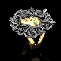 Gorgon Head Ring | 3D