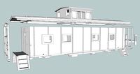M5 Caboose N Scale SCL | 3D