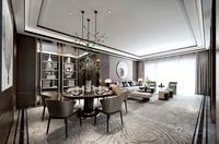 modern livingroom  and diningroom 3D model