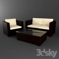 Wicker furniture Westlake Sofa Set
