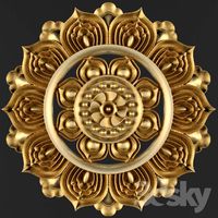 Stucco ceiling.