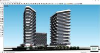 Sketchup Commercial and cinema complex K8