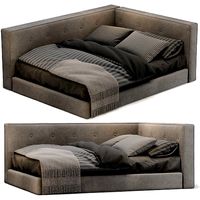 POTTERY BARN Cushy Lounge Platform Corner Bed