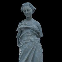 Statue of a nymph girl without arms