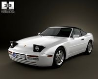 Porsche 944 Cabriolet 1991 3D Model