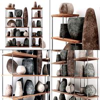 Dishes stone decor
