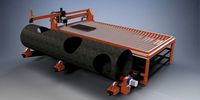 CNC 4 axis pipe cutting table
