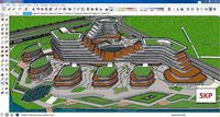 Sketchup Commercial and office complex A2