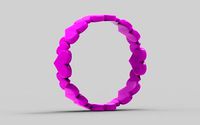 Heart shaped bangle