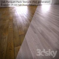 6 species of oak parquet (MultiTexture + FloorGenerator)