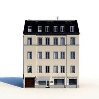 Residential City Building - Row - 07 - Shopfront