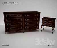 Nightstand and dresser ANGELO CAPPELLINI