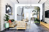 Livingroom and Diningroom tropical
