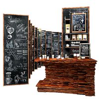 A set for creating slate surfaces with images by a chalk 3