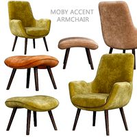 Moby Accent Armchair 3d model