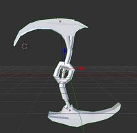 Double bladed Scythe 3D model