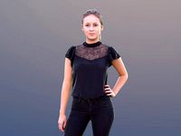 Elena 10496 - Standing Casual Girl