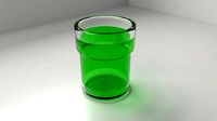 Glass Cup 13 with Liquid