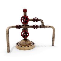 Oil Pumpjack Wellhead Weathered 3