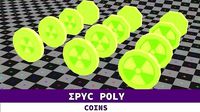 Epic Poly - Radioactive Coin with LOD