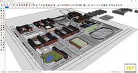 Sketchup College building C2