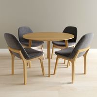 Modern Dining Table + Eiffel Wood Chair