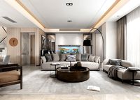 Modern livingroom and diningroom 3D model