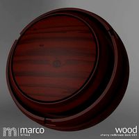 Seamless PBR Wood - Cherry Redbrown Dark 00