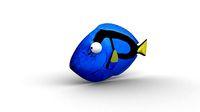 Dory from Nemo - Cartoon Fish - Rigged