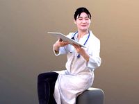 Francine 10366 - Sitting Asian Doctor