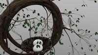 Bird Nest modeled egg
