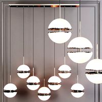 Restoration Hardware HEMISPHERE 7-LIGHT LINEAR CHANDELIER Nickel