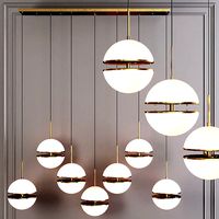 Restoration Hardware HEMISPHERE 7-LIGHT LINEAR CHANDELIER Brass