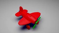 Plane Airplane Toy low-poly