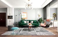 modern livingroom  and diningroom