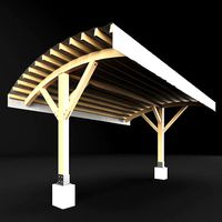 Woden pergola