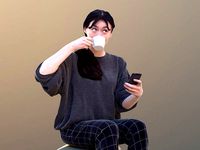 Francine 10355 - Sitting Casual Girl