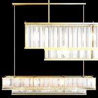 Restoration Hardware MARAIS LINEAR CHANDELIER 72 Brass