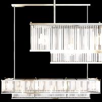 Restoration Hardware MARAIS LINEAR CHANDELIER 60 Nickel