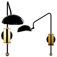 Restoration Hardware CONVESSI SCONCE 23 Black and Brass