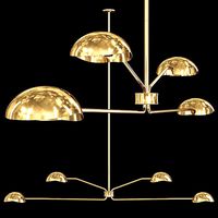 Restoration Hardware CONVESSI LINEAR CHANDELIER 72 Brass