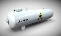Liquefied Petroleum Gas Tank High-Poly