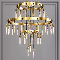 Restoration Hardware AXIS 3-TIER CHANDELIER 48 Brass